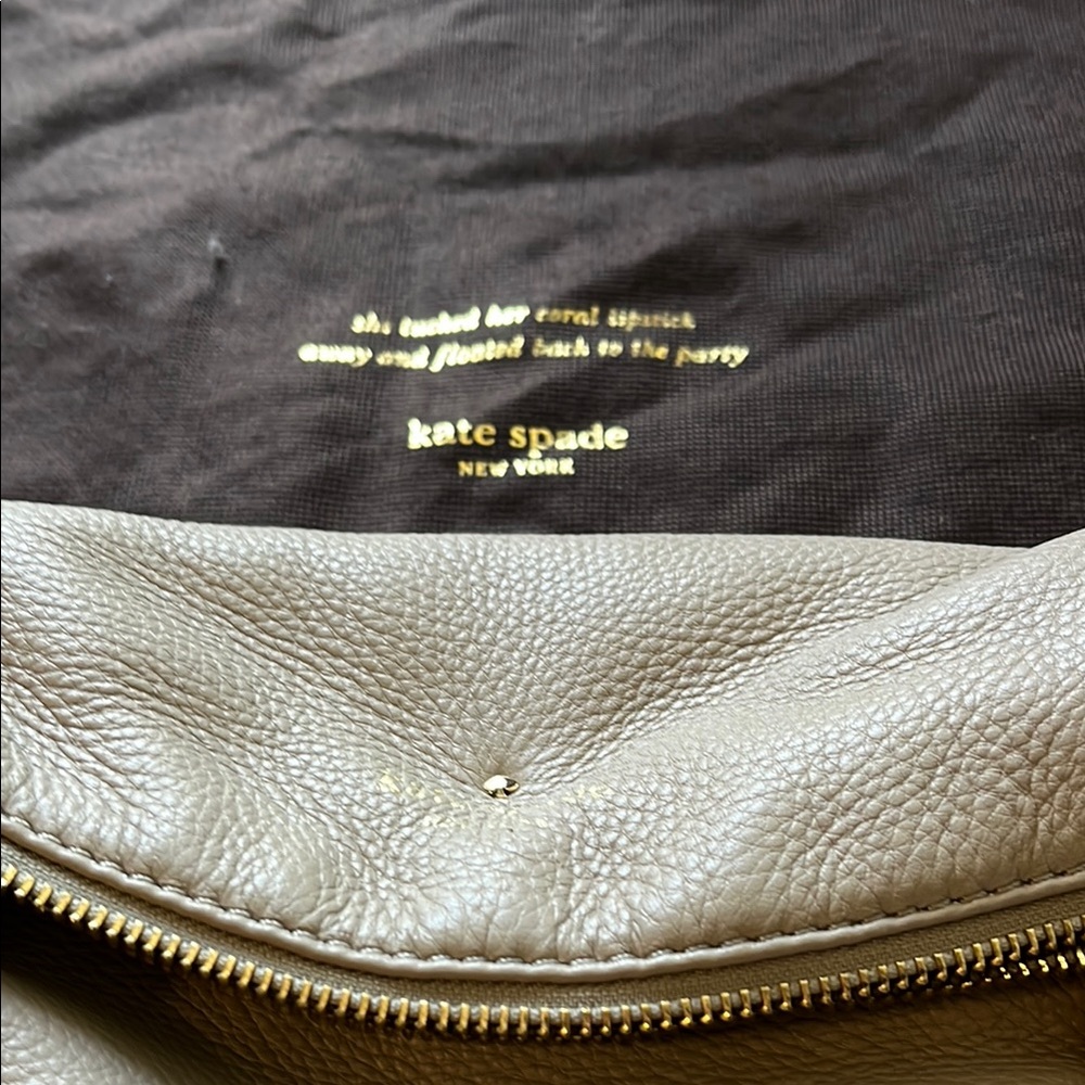 Kate Spade Tan Bag with handles and removable shoulder strap - Picture 5 of 6